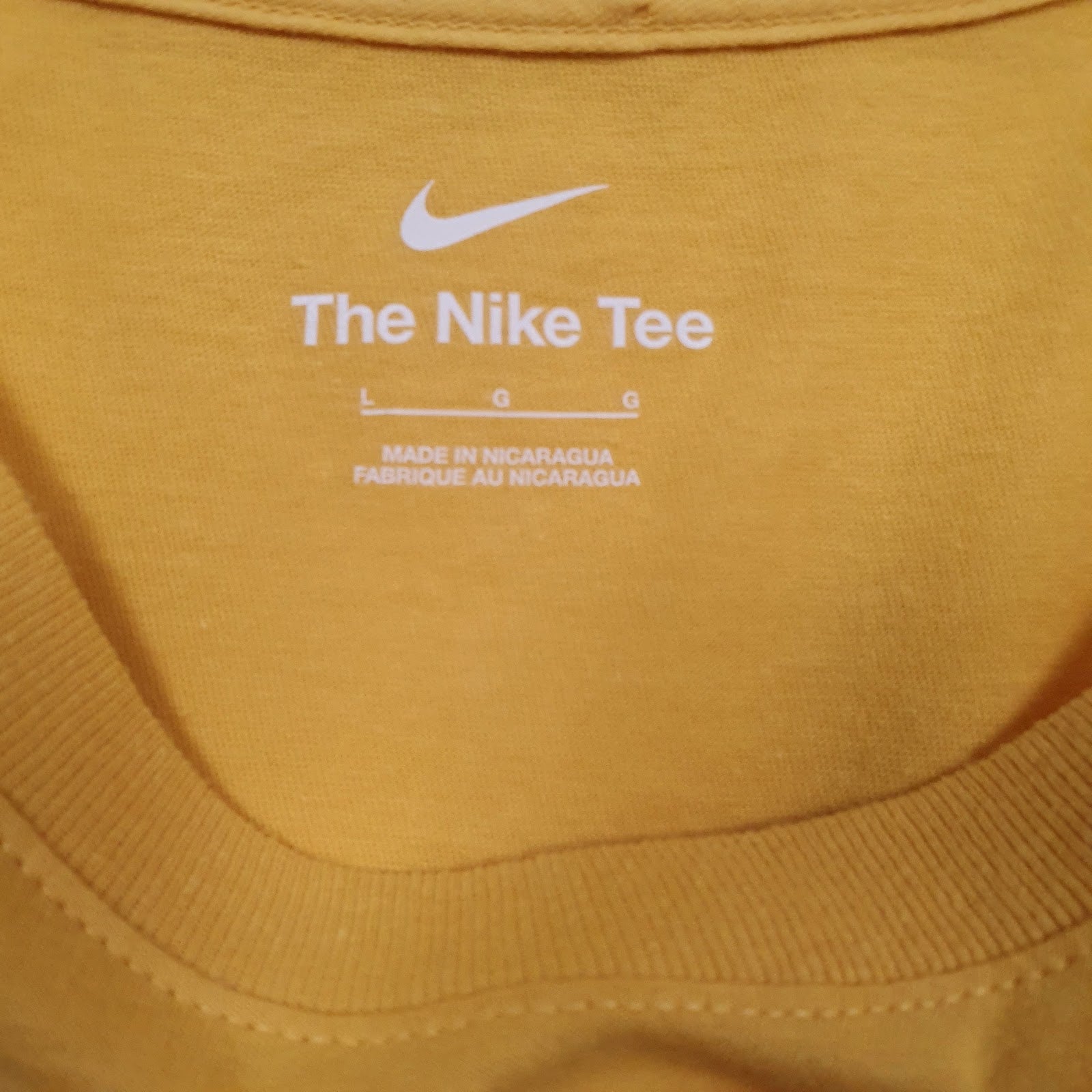 Mens Yellow Nike   T Shirt