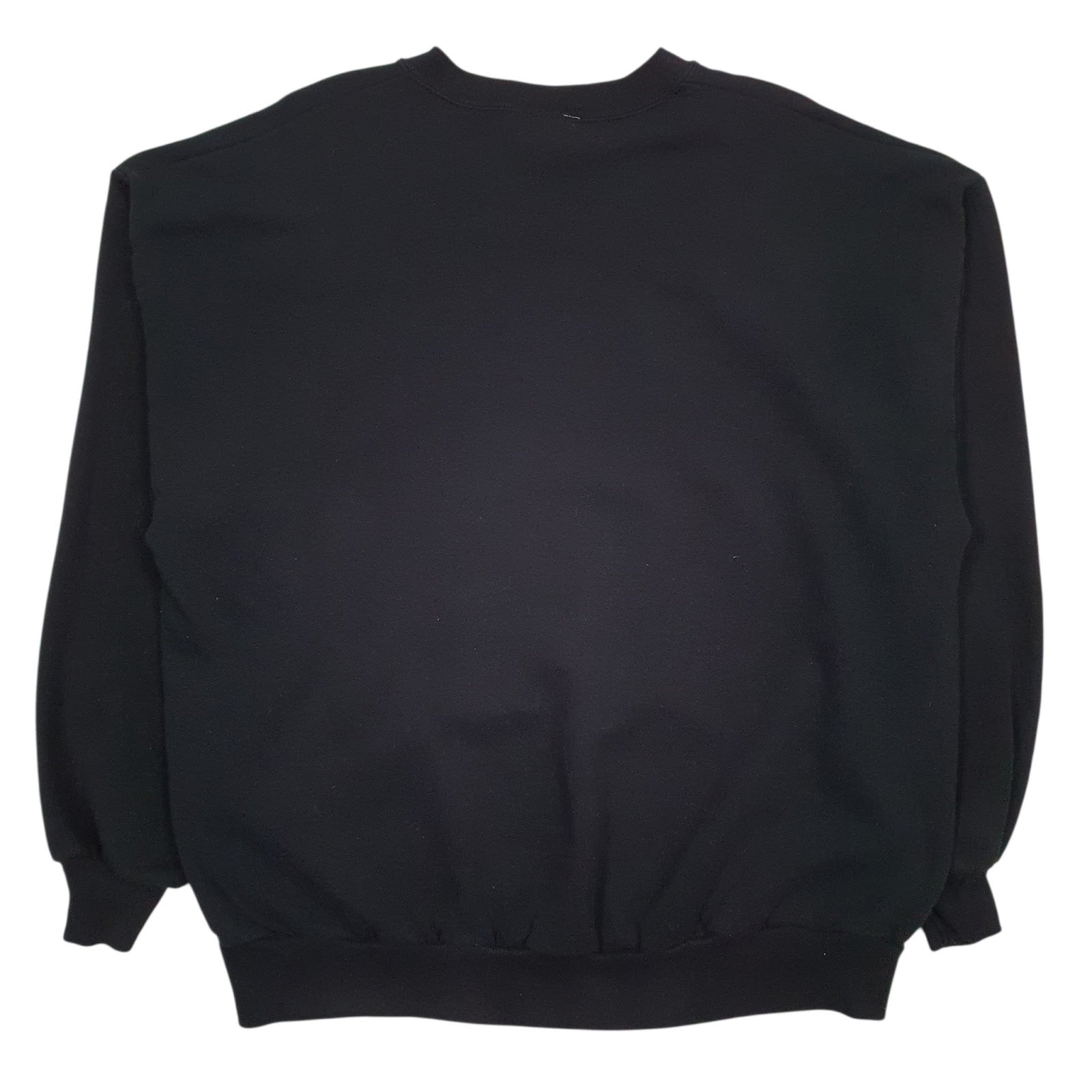 Mens Black Decotex Graphic Vintage 90s Made In USA Crewneck Jumper