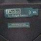 Mens Navy Polo Ralph Lauren Pima V Neck Jumper