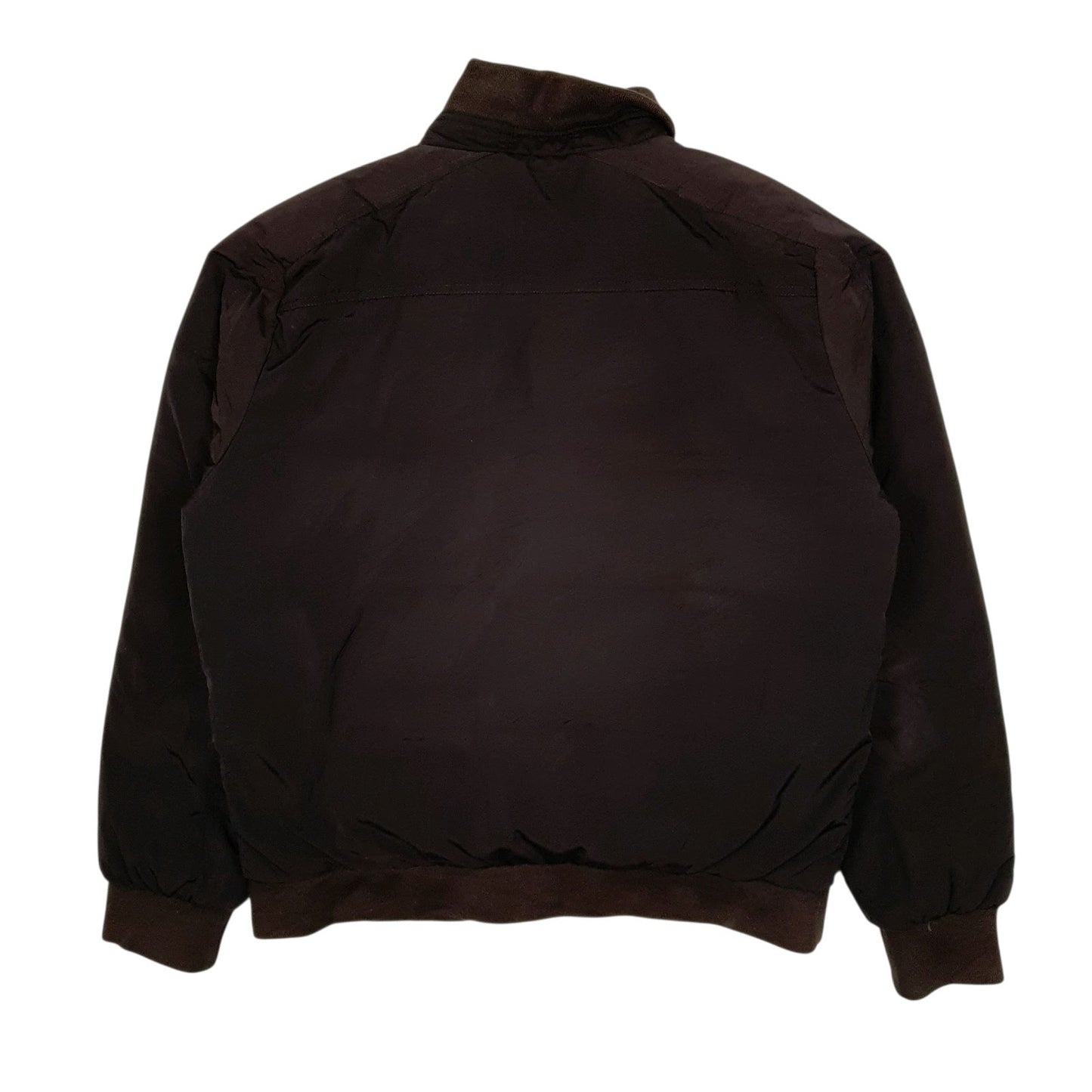 Mens Brown Tommy Hilfiger Bomber Windbreaker V Neck Coat