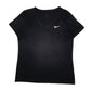 Womens Black Nike Dri Fit Short Sleeve T Shirt
