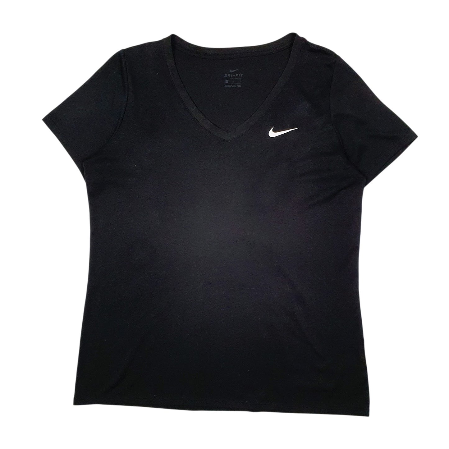 Womens Black Nike Dri Fit Short Sleeve T Shirt