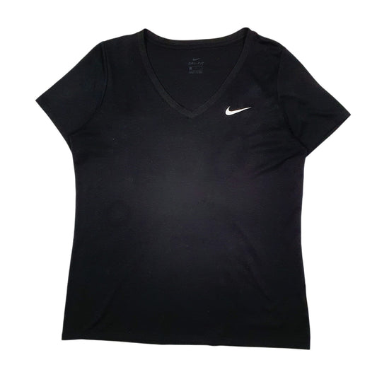Womens Black Nike Dri Fit Short Sleeve T Shirt