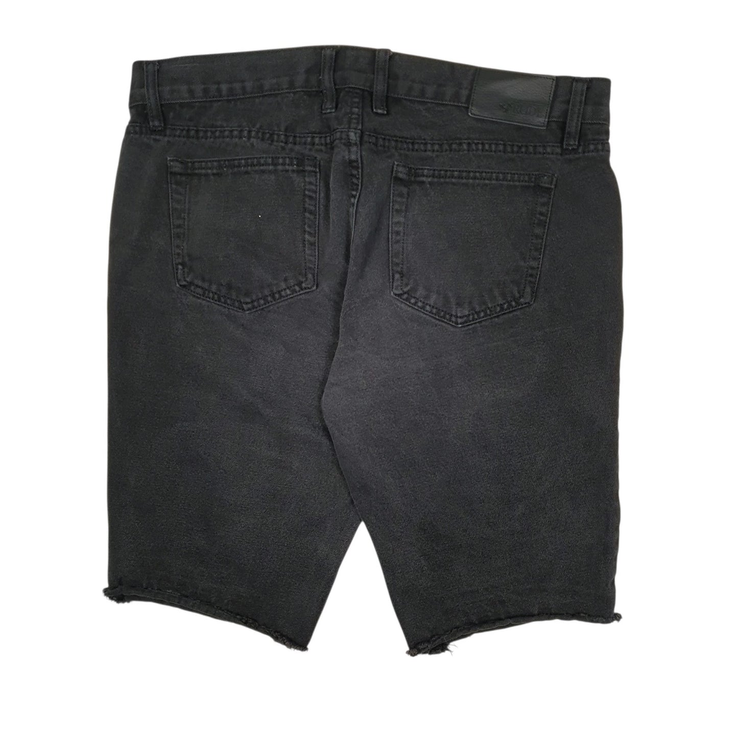 Mens Black Rude Distressed  Shorts