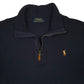 Mens Navy Polo Ralph Lauren  Quarter Zip Jumper