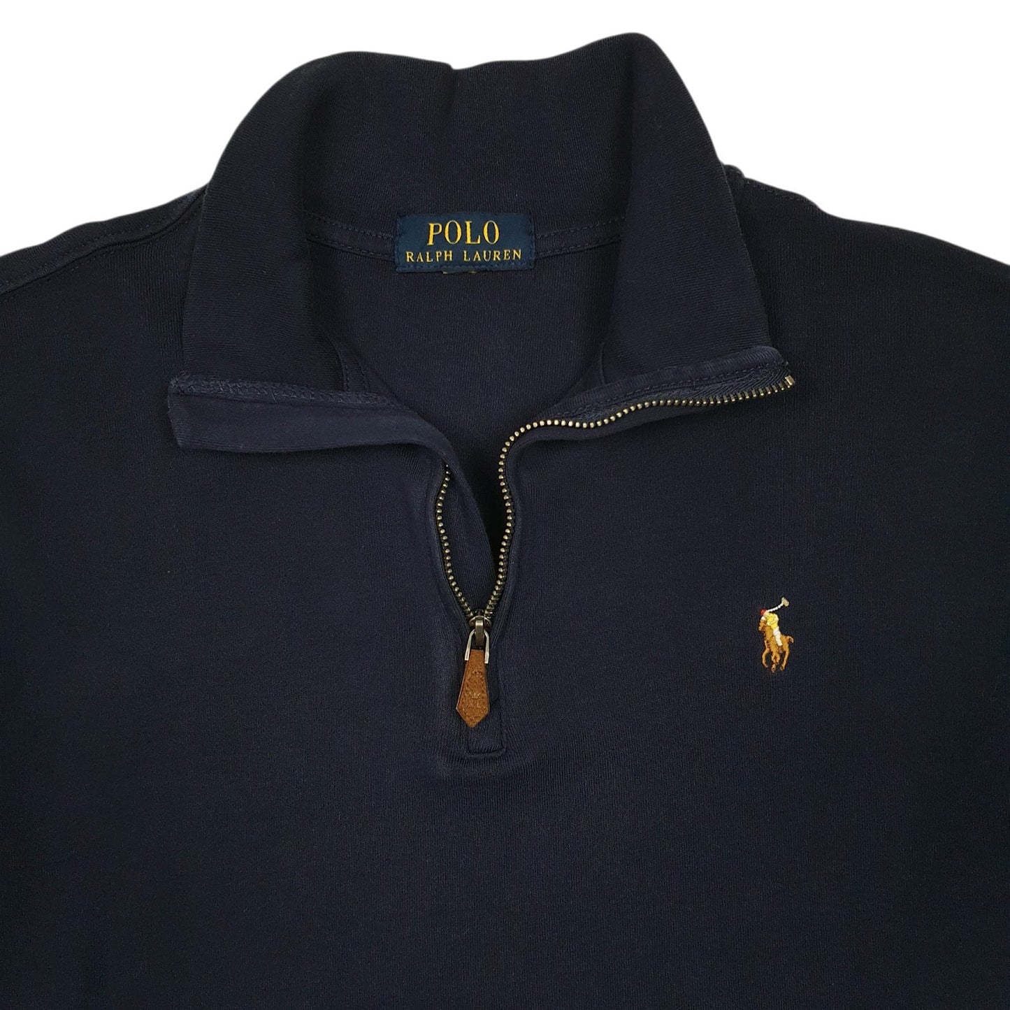 Mens Navy Polo Ralph Lauren  Quarter Zip Jumper