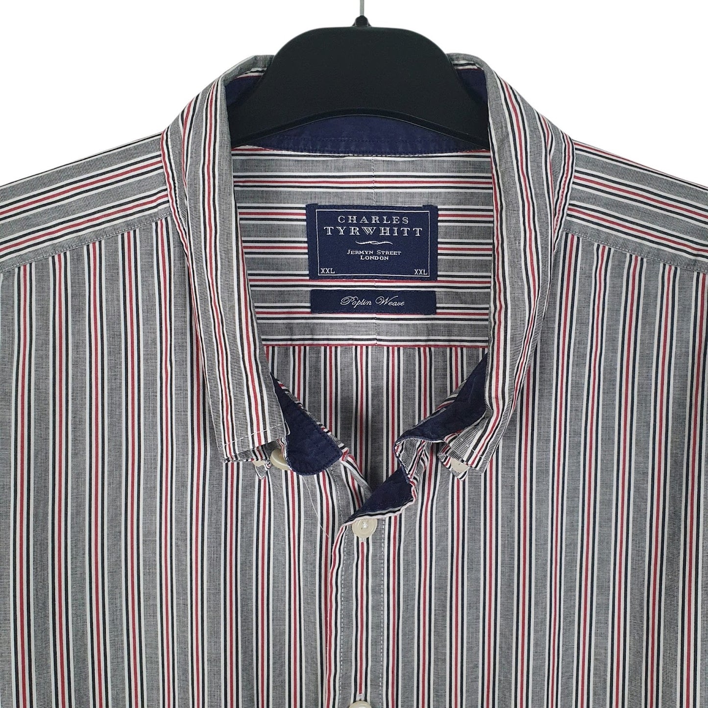 Mens Grey Charles Tyrwhitt Poplin Weave  Shirt