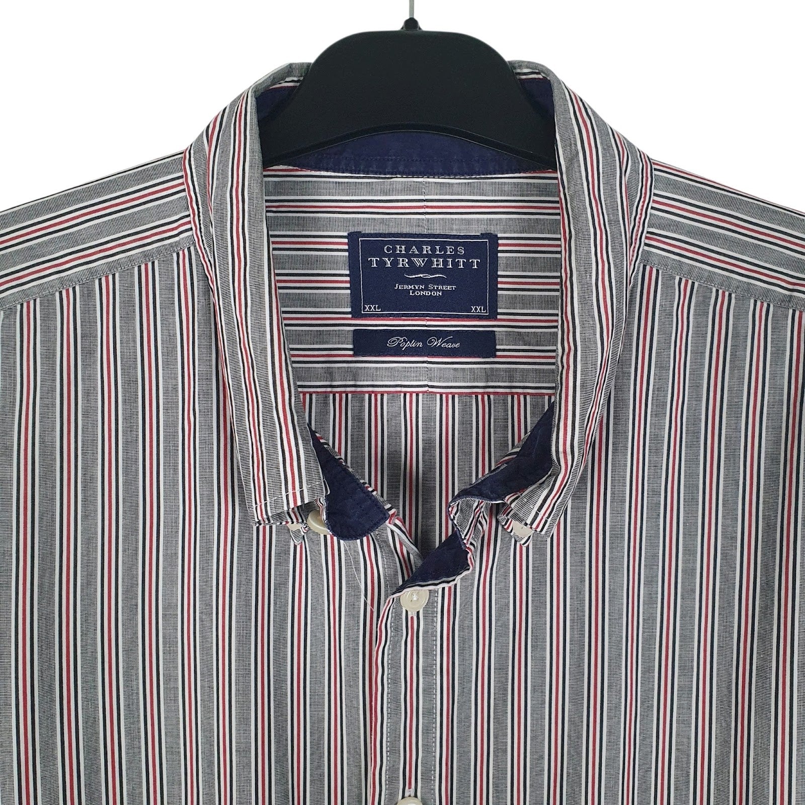 Mens Grey Charles Tyrwhitt Poplin Weave  Shirt