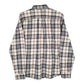 Mens Grey Eddie Bauer Heavyweight Plaid Flannel  Shirt