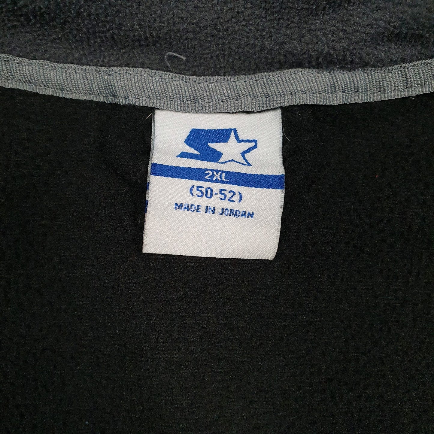 Mens Black Starter  Full Zip Jumper