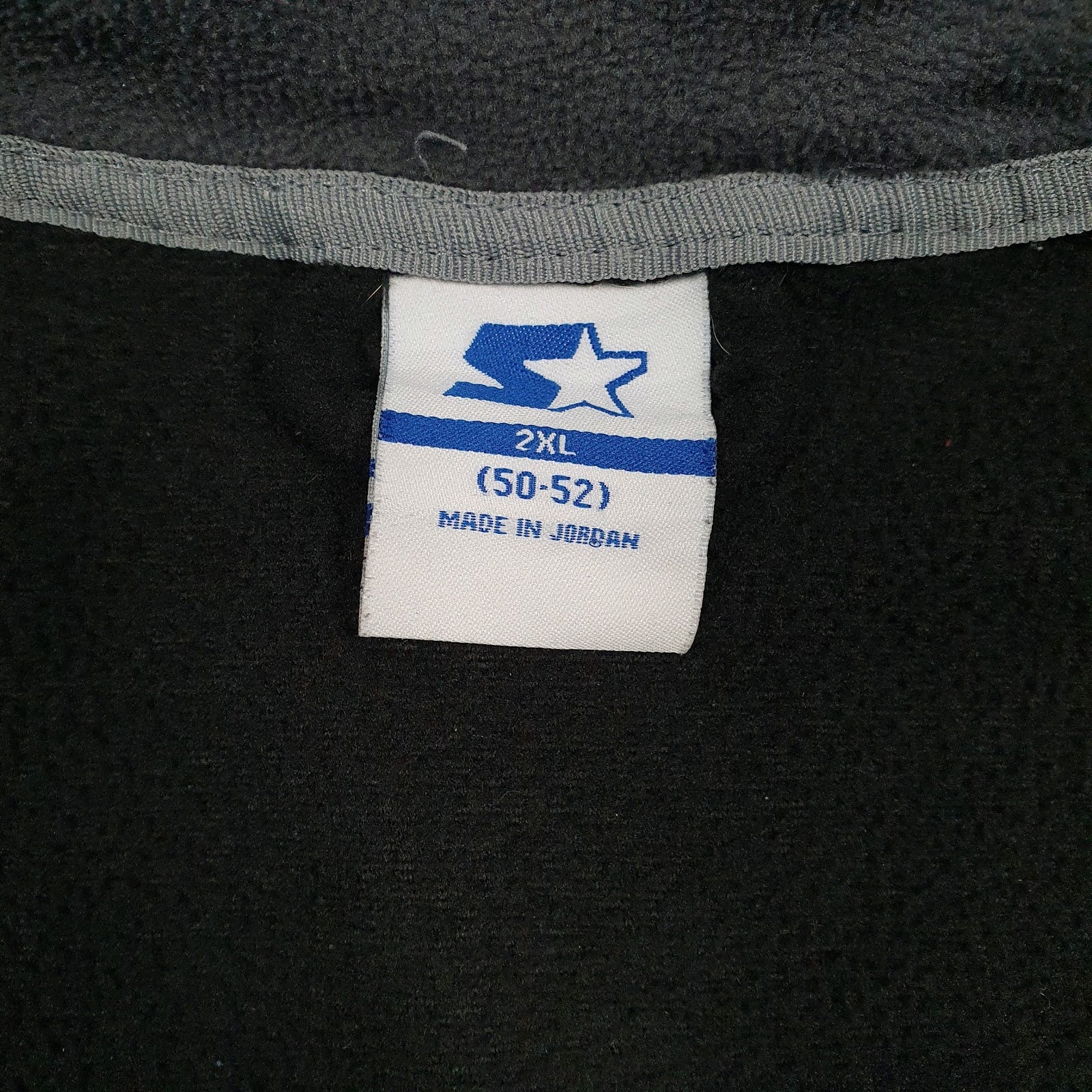 Mens Black Starter  Full Zip Jumper