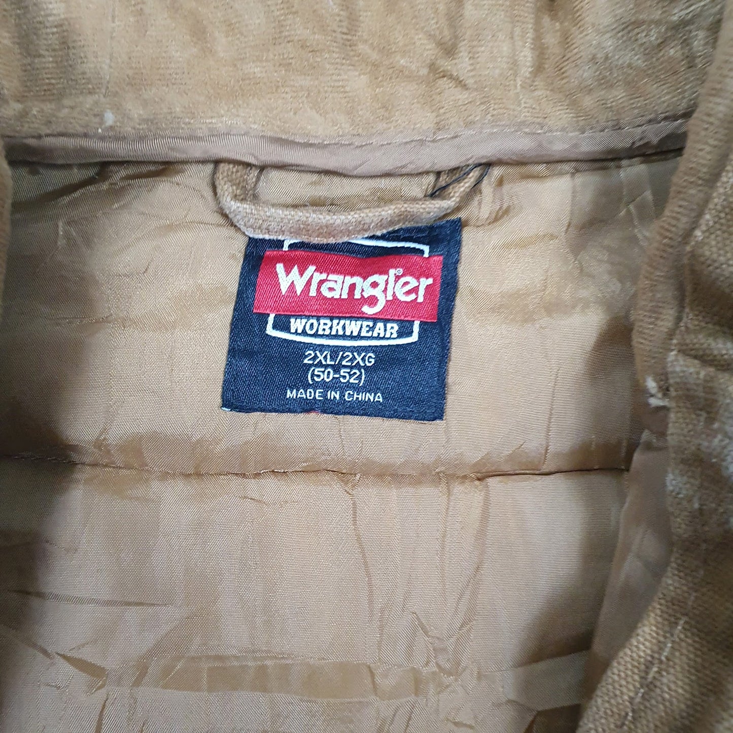 Mens Brown Wrangler Workwear  Coat