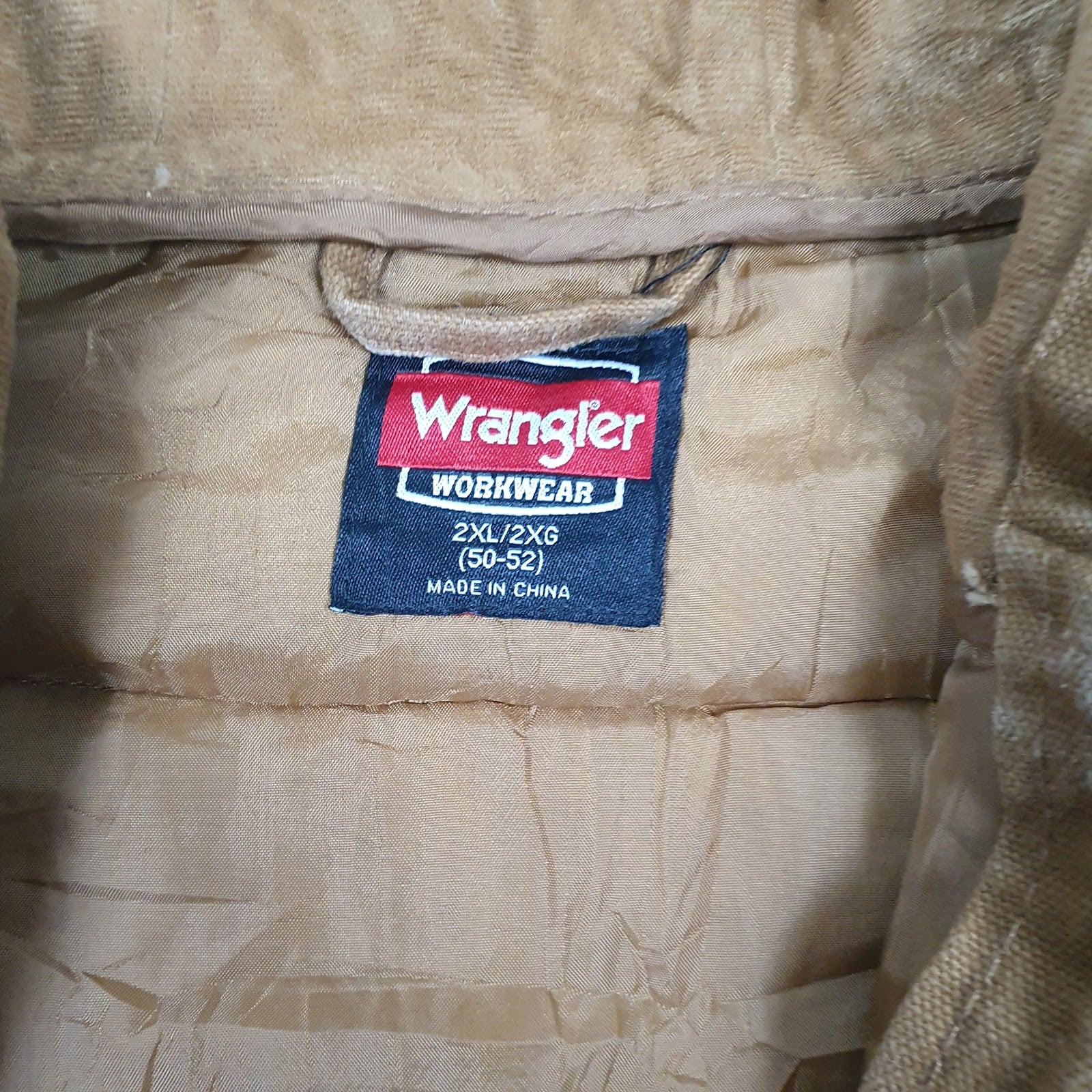 Mens Brown Wrangler Workwear  Coat