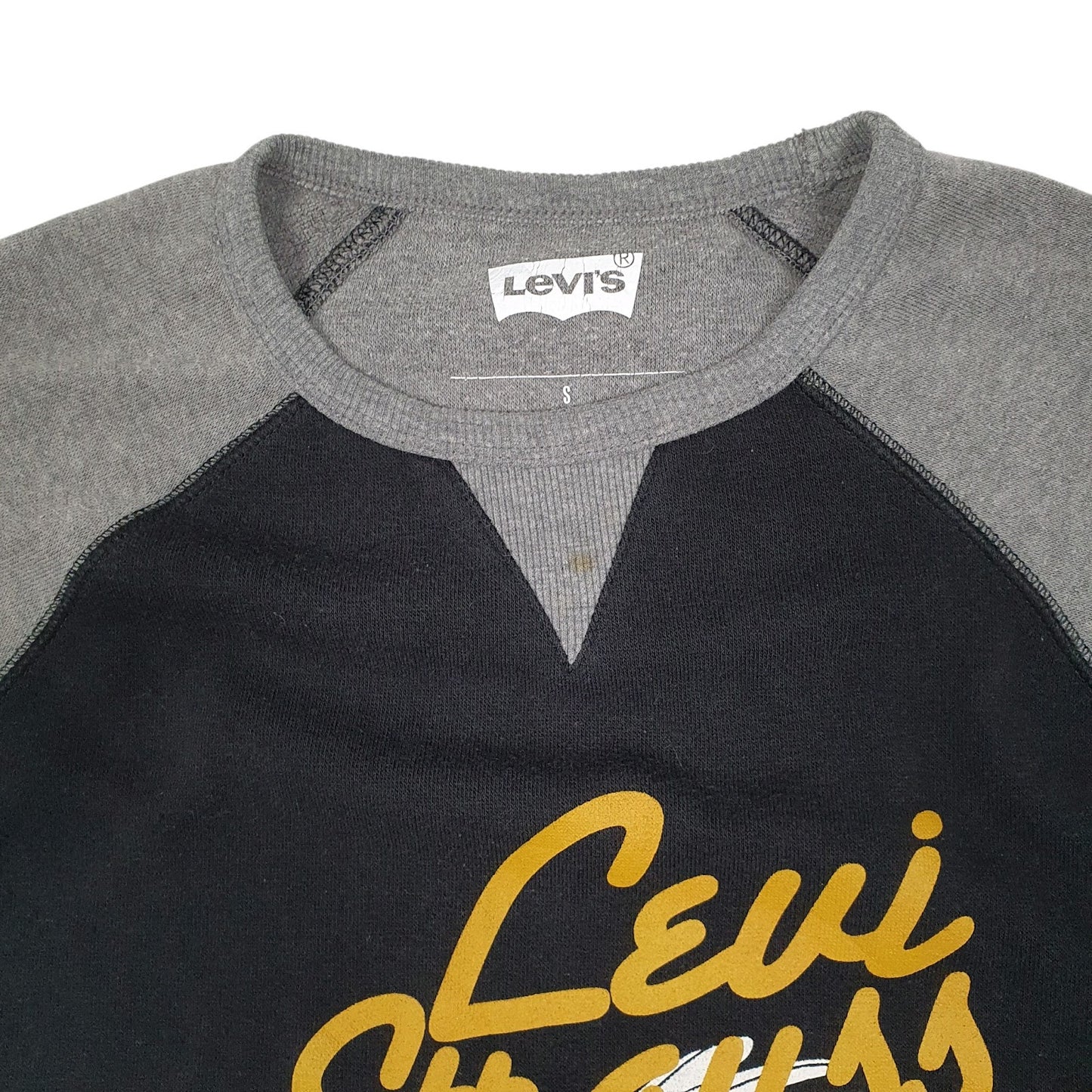 Mens Black Levis Lightweight Crewneck Jumper