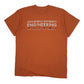 Mens Orange Gildan Engineering Short Sleeve T Shirt