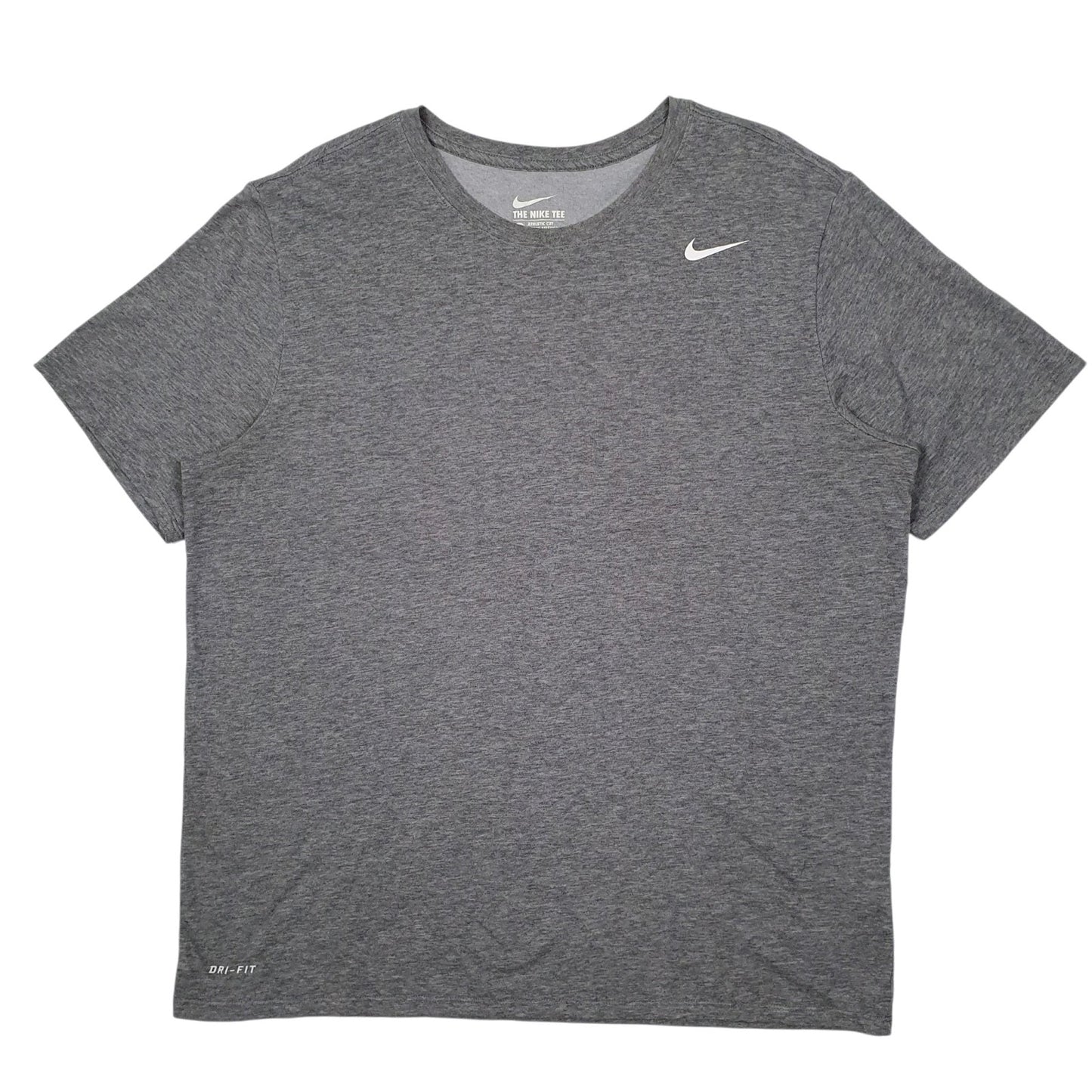 Mens Grey Nike Dri Fit Short Sleeve T Shirt