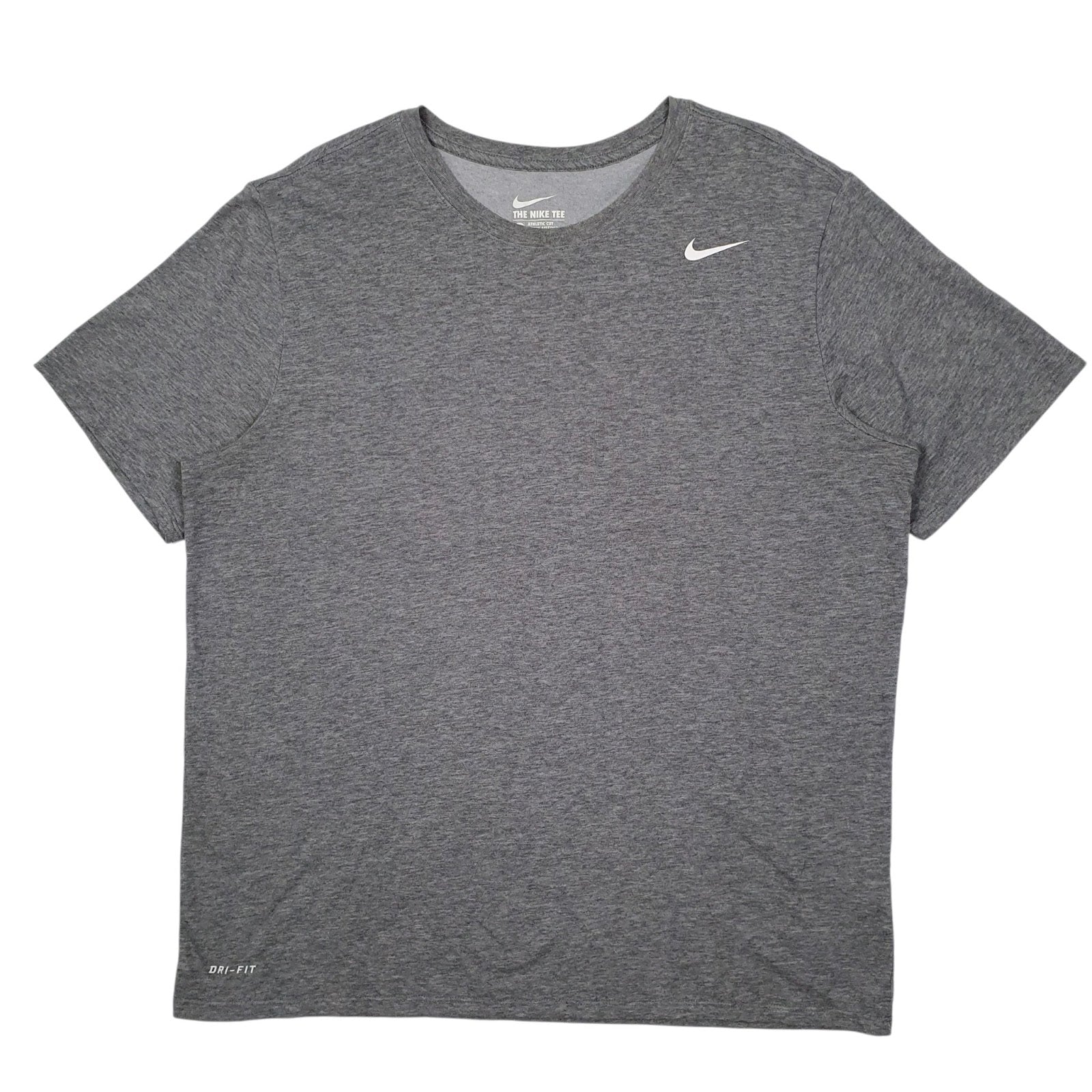Mens Grey Nike Dri Fit Short Sleeve T Shirt