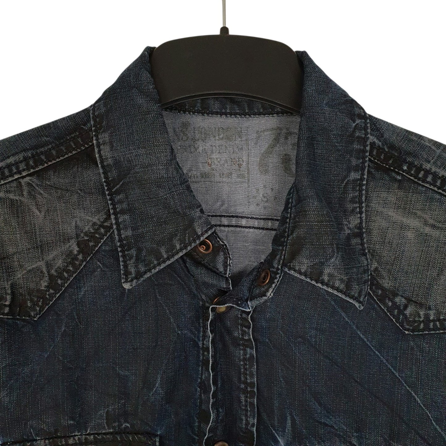 Mens Blue Pepe Jeans Denim  Shirt