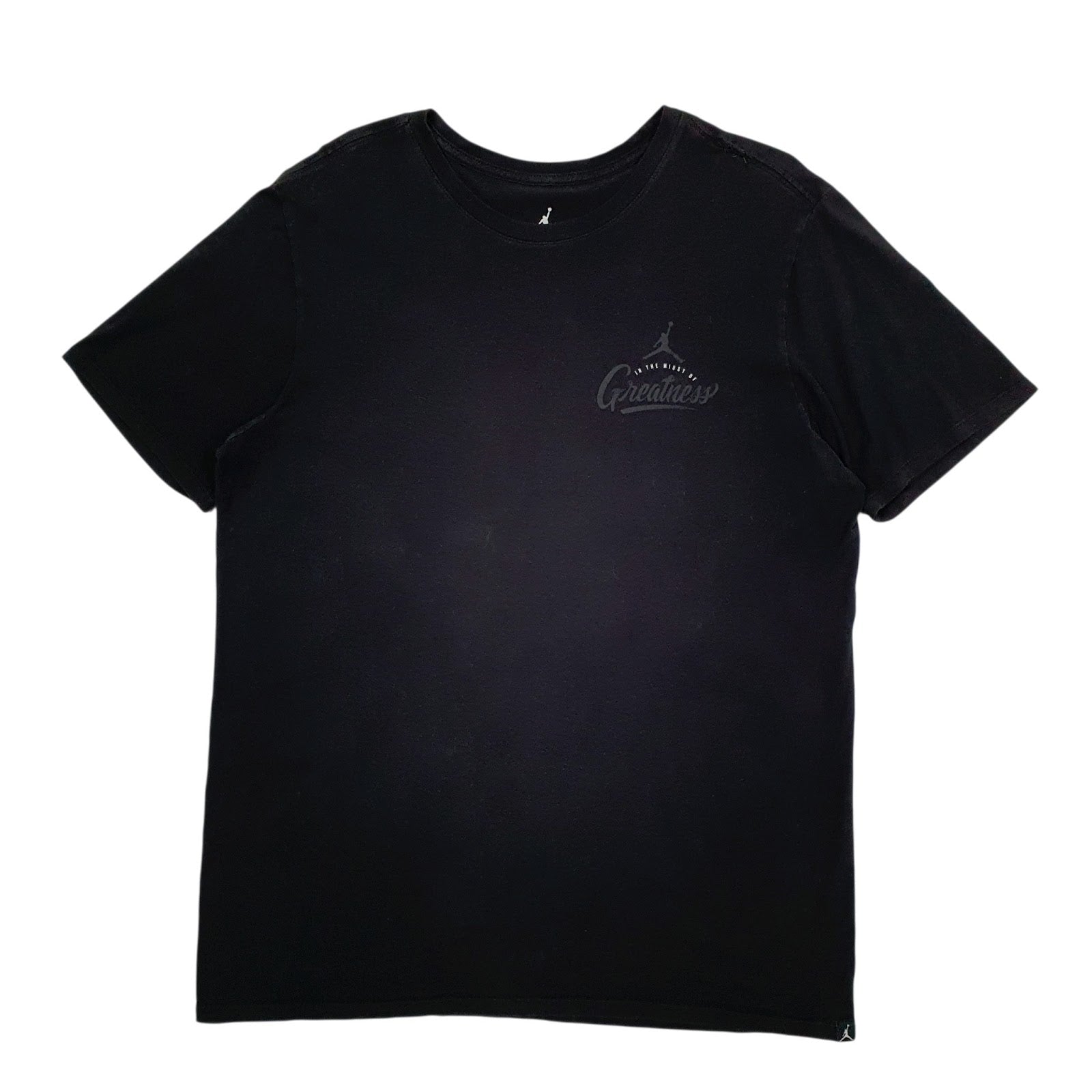 Mens Black Nike Air Jordan Basketball Short Sleeve T Shirt