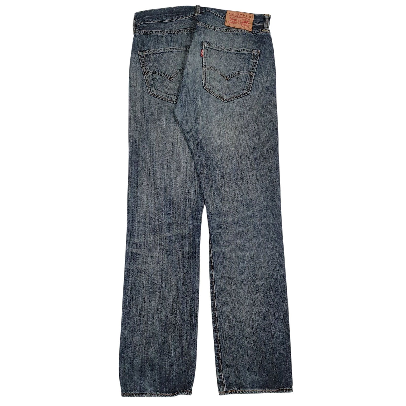 Mens Blue Levis Distressed  Jeans