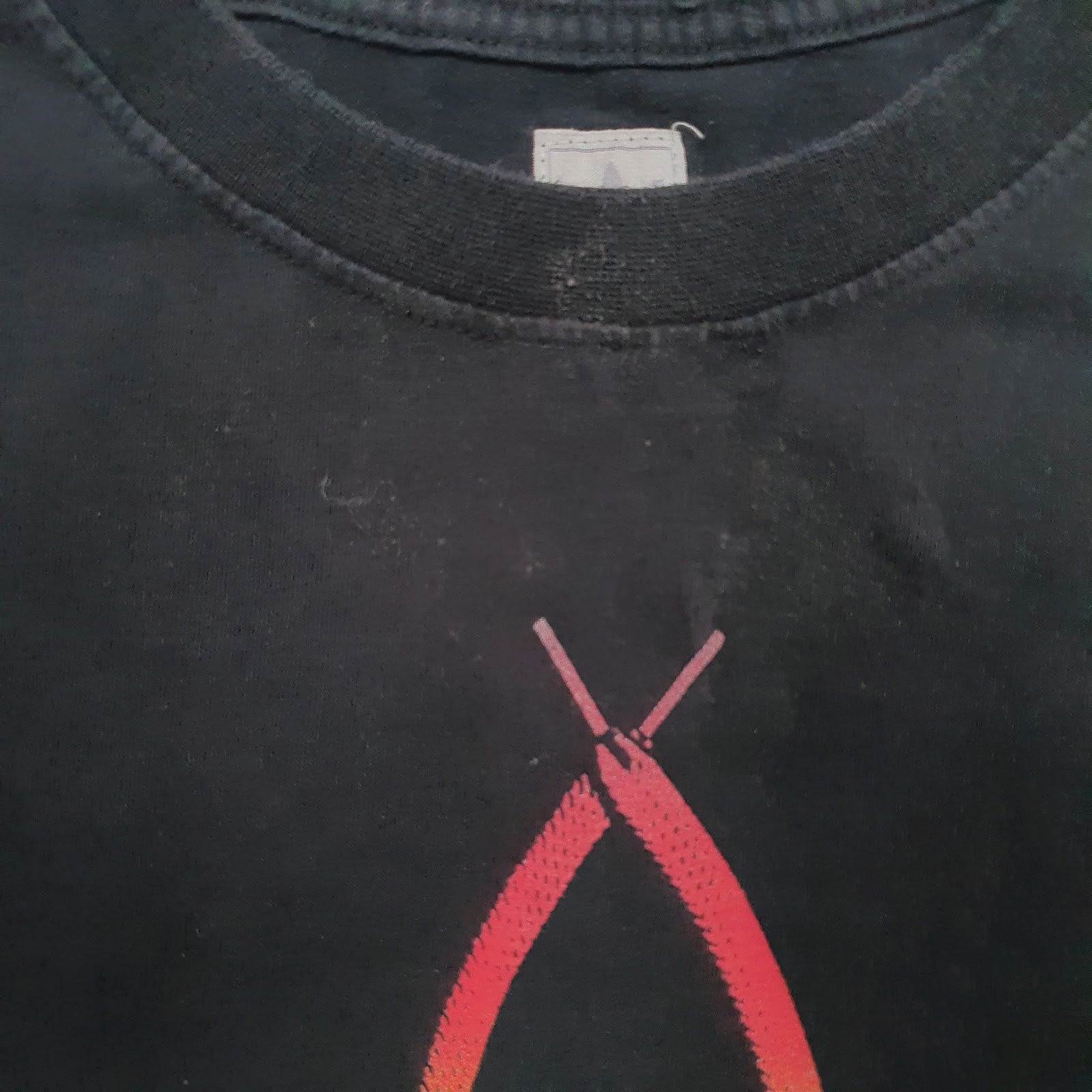 Mens Black Adidas Vintage 00s  T Shirt