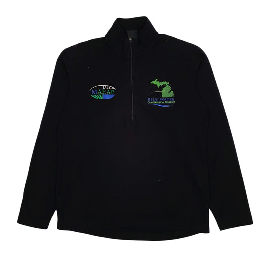 Mens Black Patagonia Conservation Quarter Zip Jumper