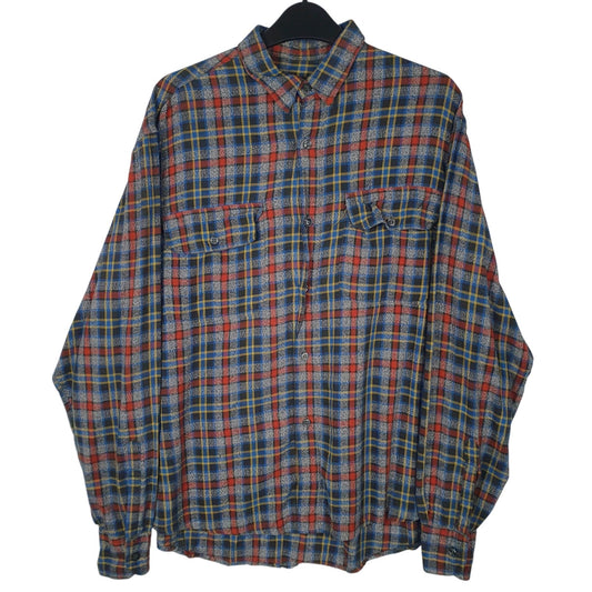 Mens Grey Redman Vintage Long Sleeve Shirt
