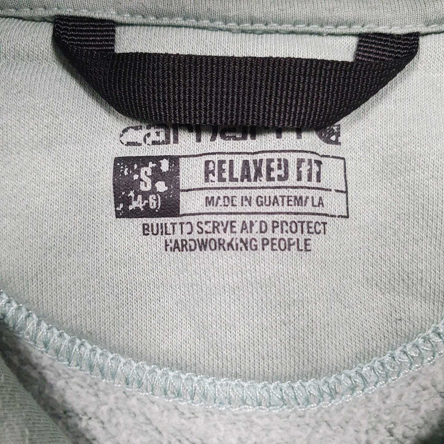 Womens Green Carhartt  Hoodie Jumper