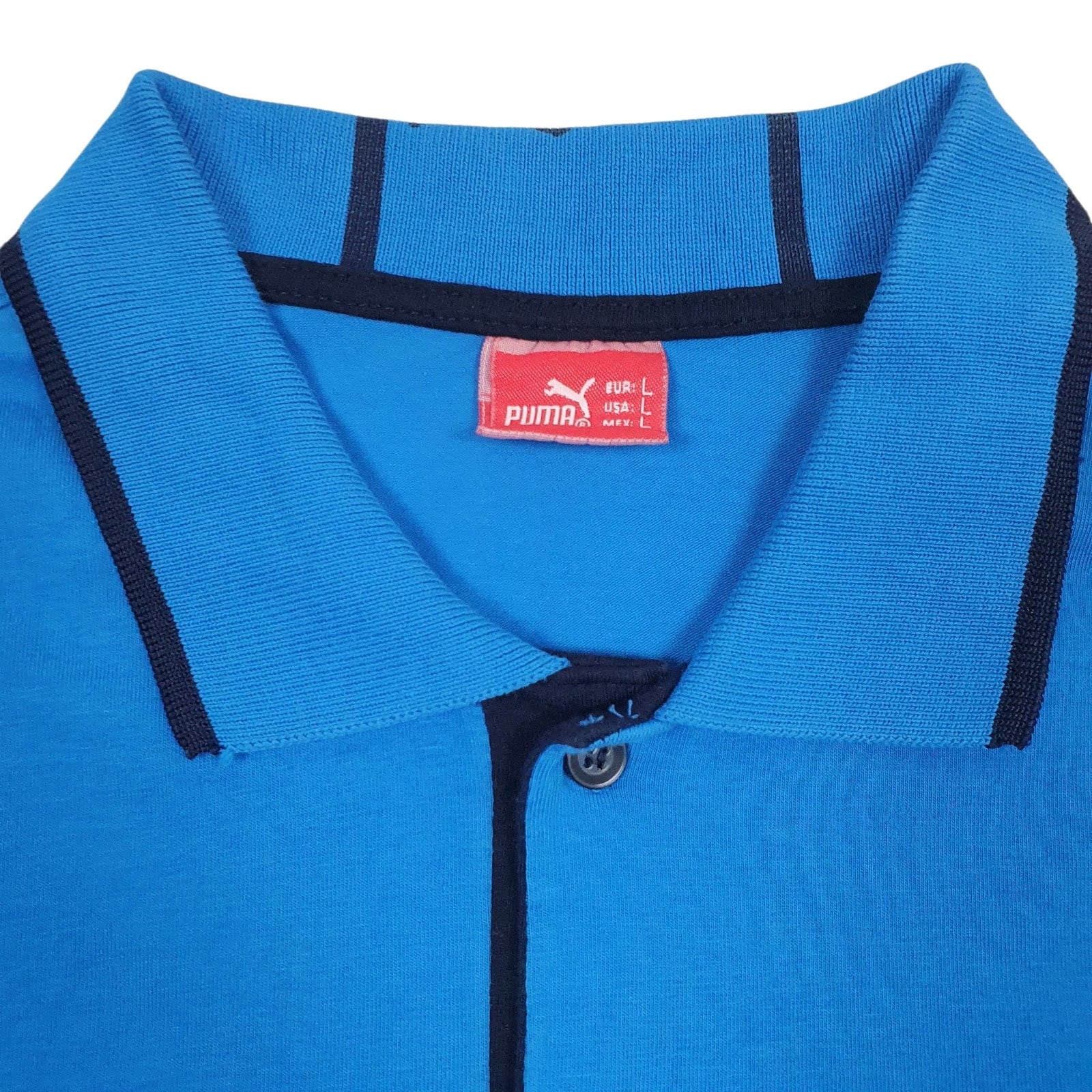 Mens Blue Puma   Polo Shirt