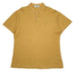 Mens Yellow Crocodile Vintage Short Sleeve Polo Shirt