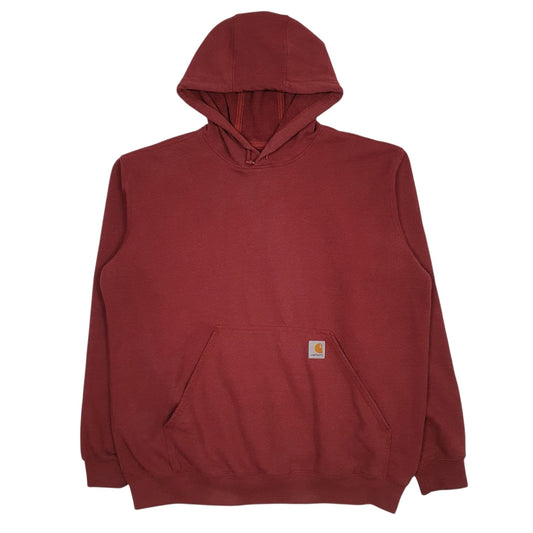 Mens Red Carhartt  Hoodie Jumper