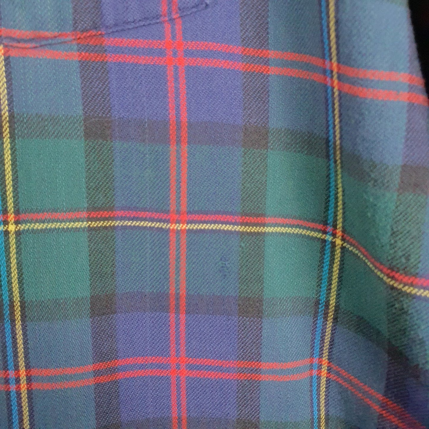 Mens Green L.L.Bean Flannel Vintage 90s Made In USA  Shirt