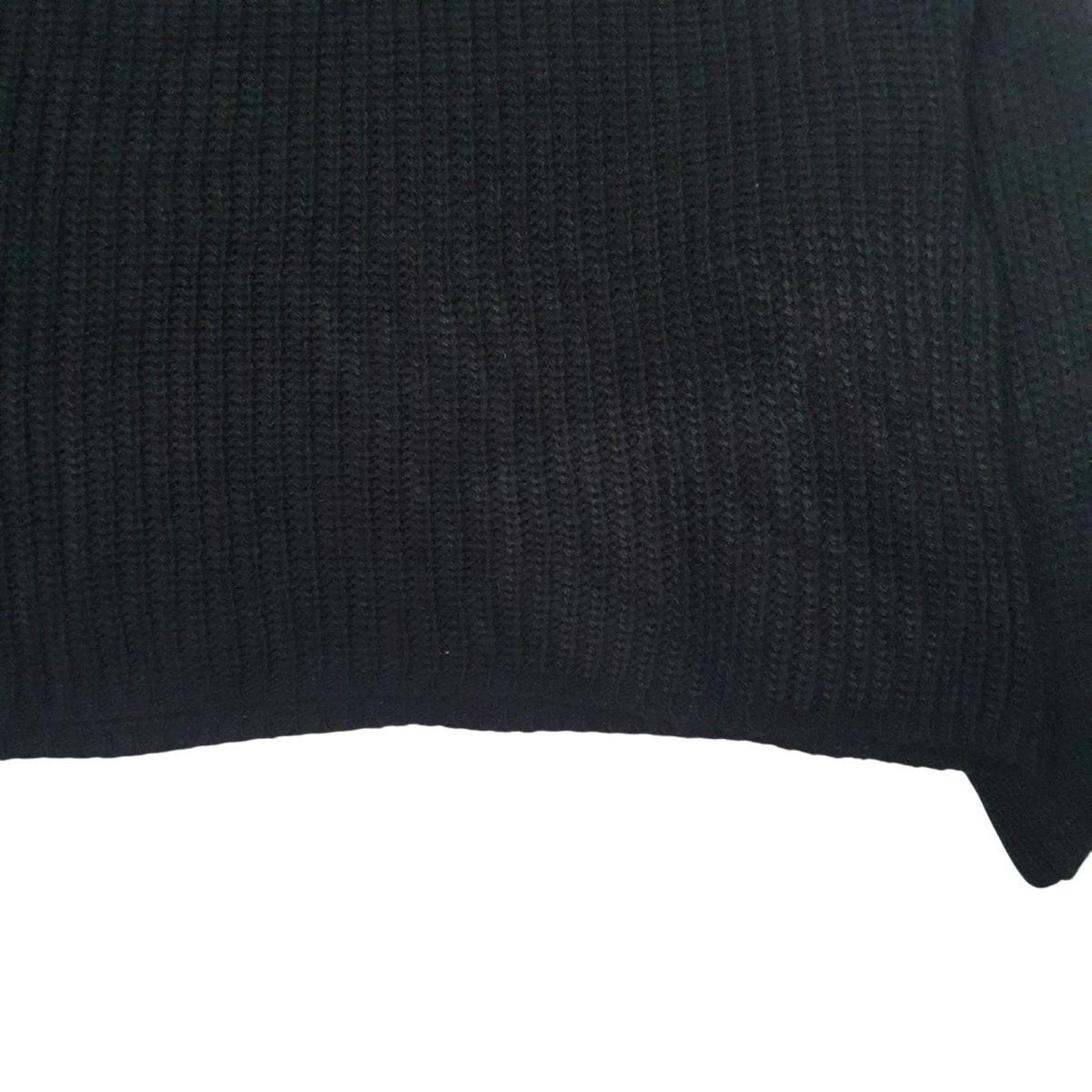 Womens Black Unbranded Knit Cropped Oversized Turtle Neck Jumper