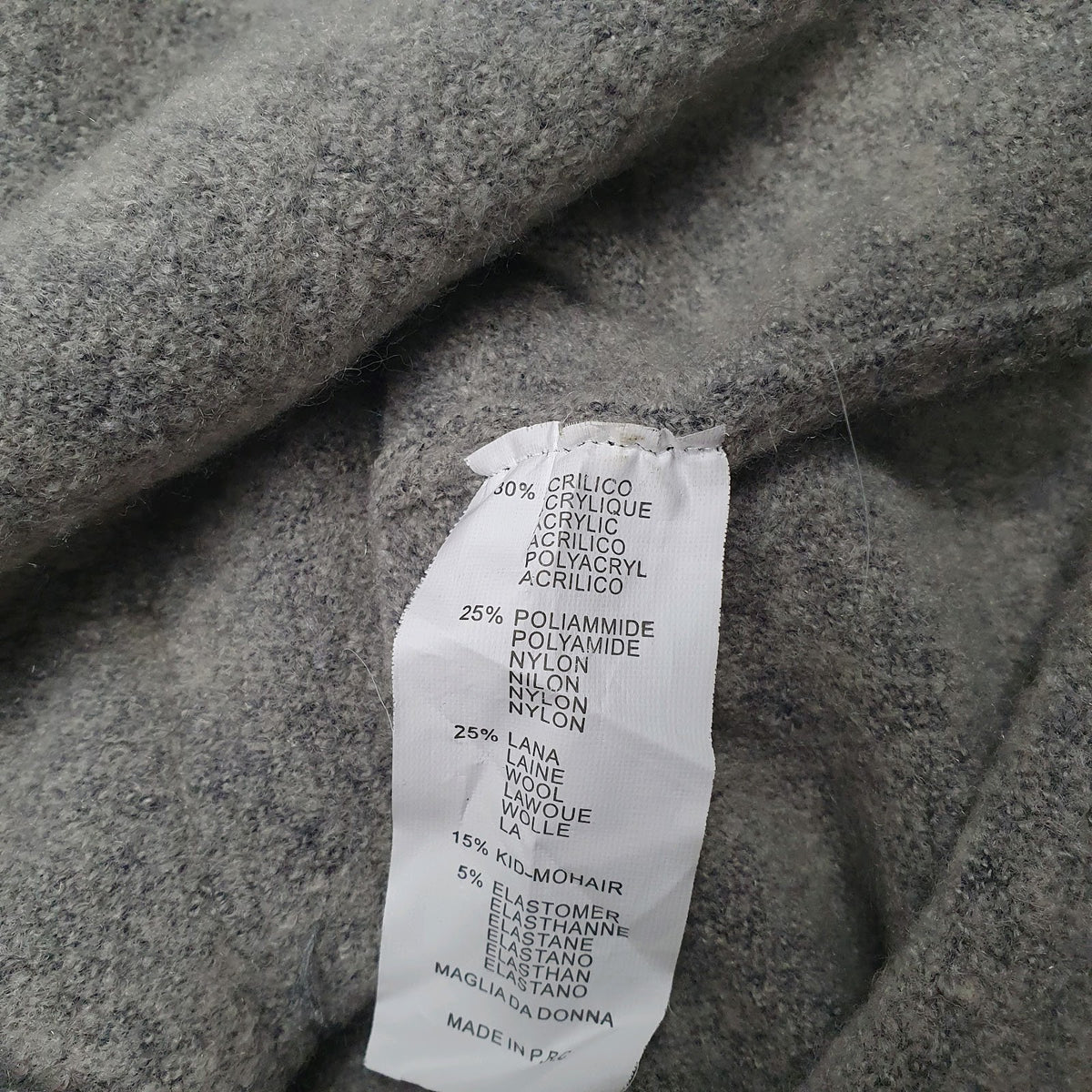 Womens Grey Bluoltre  Shoal Neck Jumper