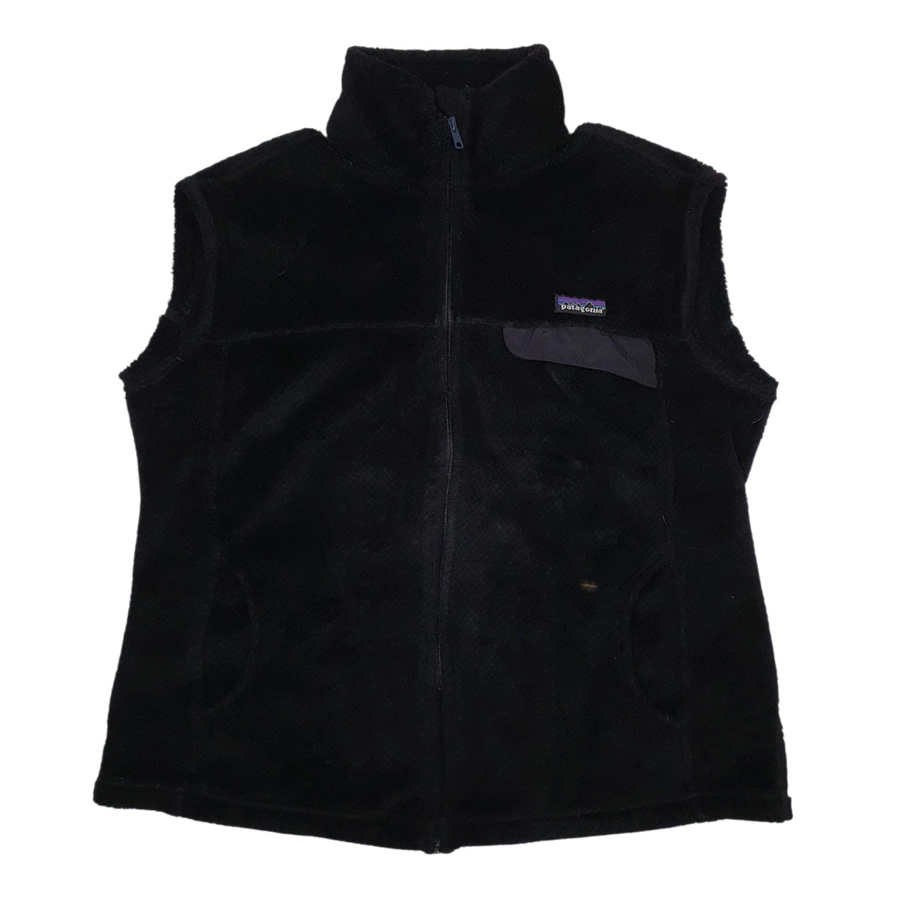Womens Black Patagonia Los Gatos Vest Bodywarmer Gilet Jumper