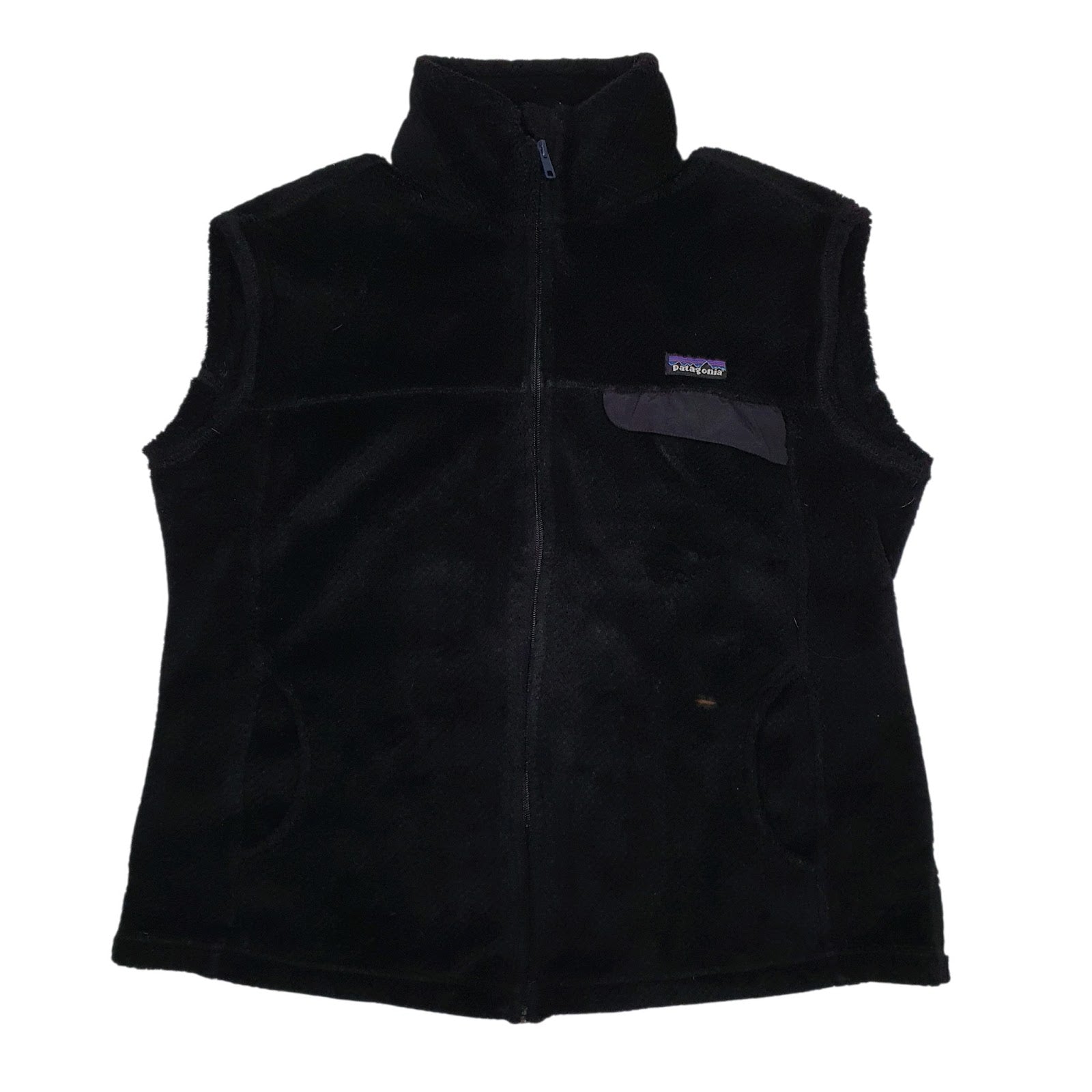 Womens Black Patagonia Los Gatos Vest Bodywarmer Gilet Jumper