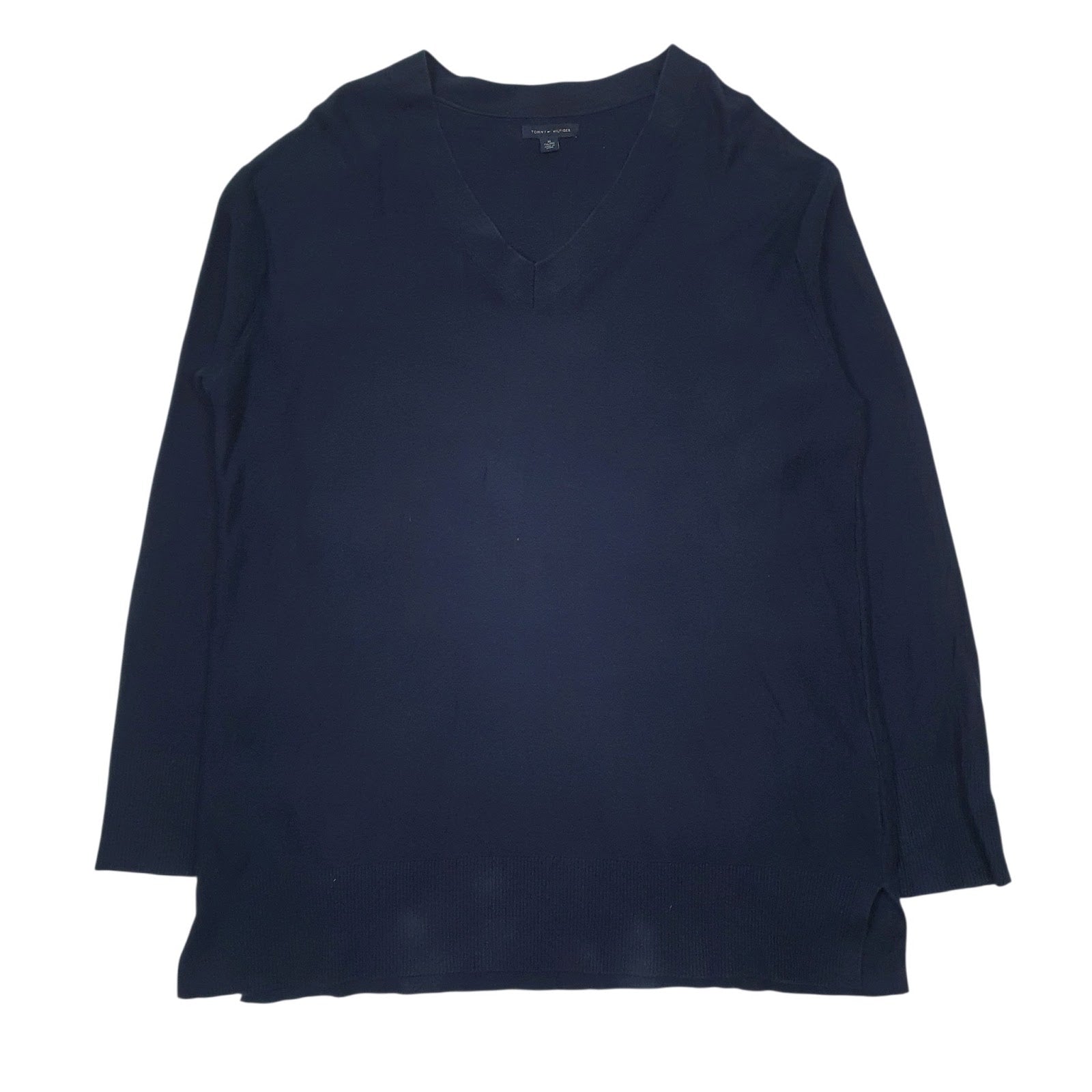 Mens Navy Tommy Hilfiger  V Neck Jumper