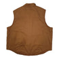 Mens Brown Lee Sherpa Lined Workwear Vest  Coat