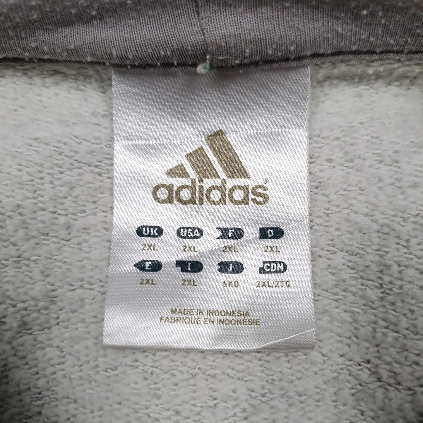 Mens Grey Adidas  Hoodie Jumper