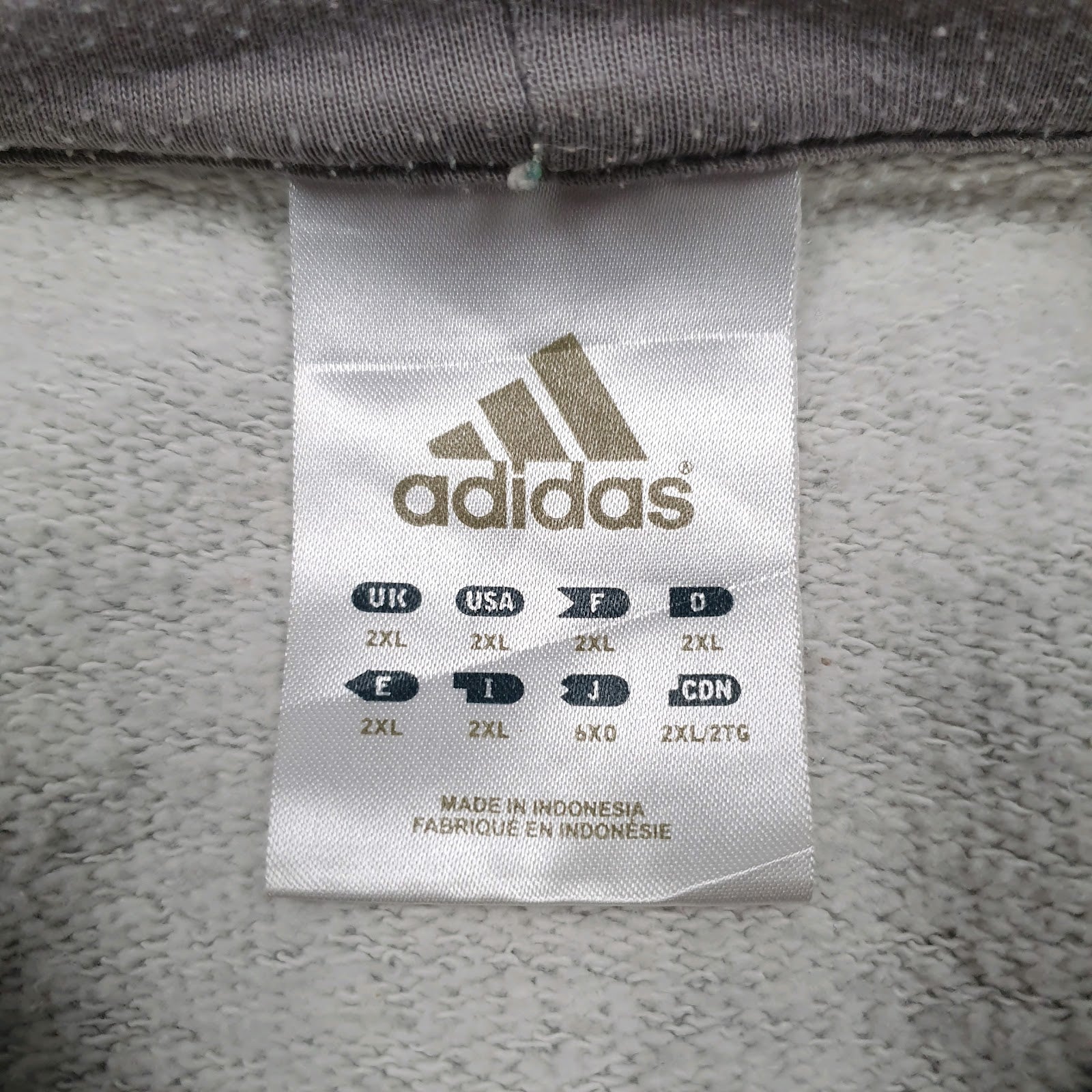 Mens Grey Adidas  Hoodie Jumper