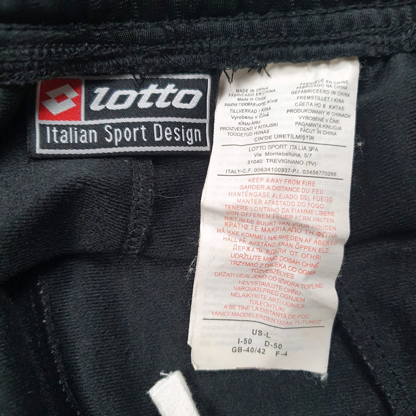 Mens Black Lotto   Trousers