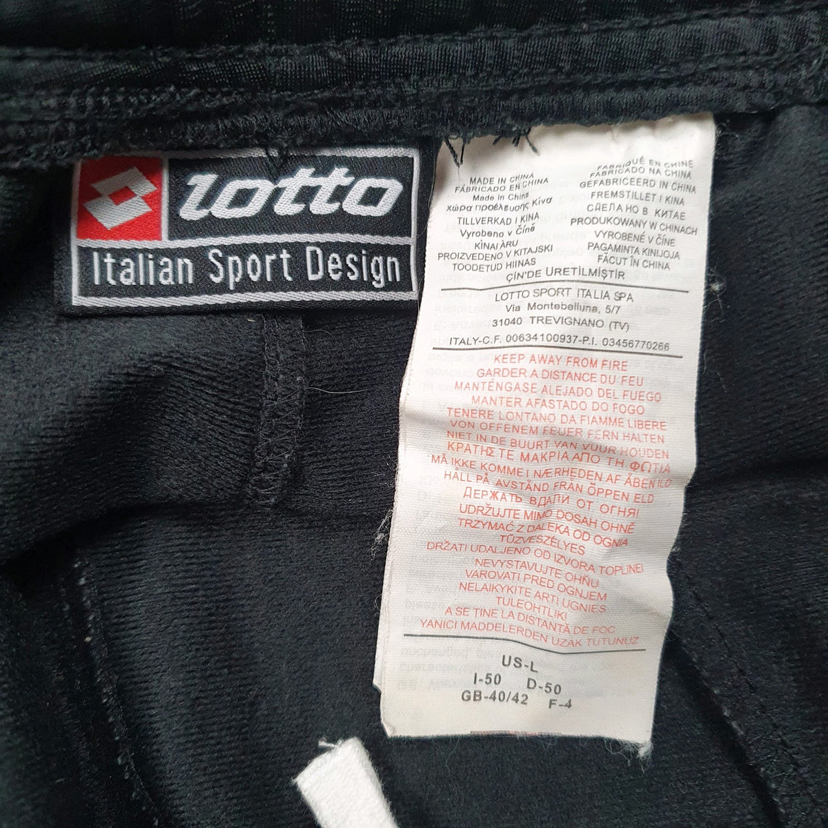 Mens Black Lotto   Trousers