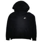 Mens Black Nike Turtle Neck Hoodie Jumper