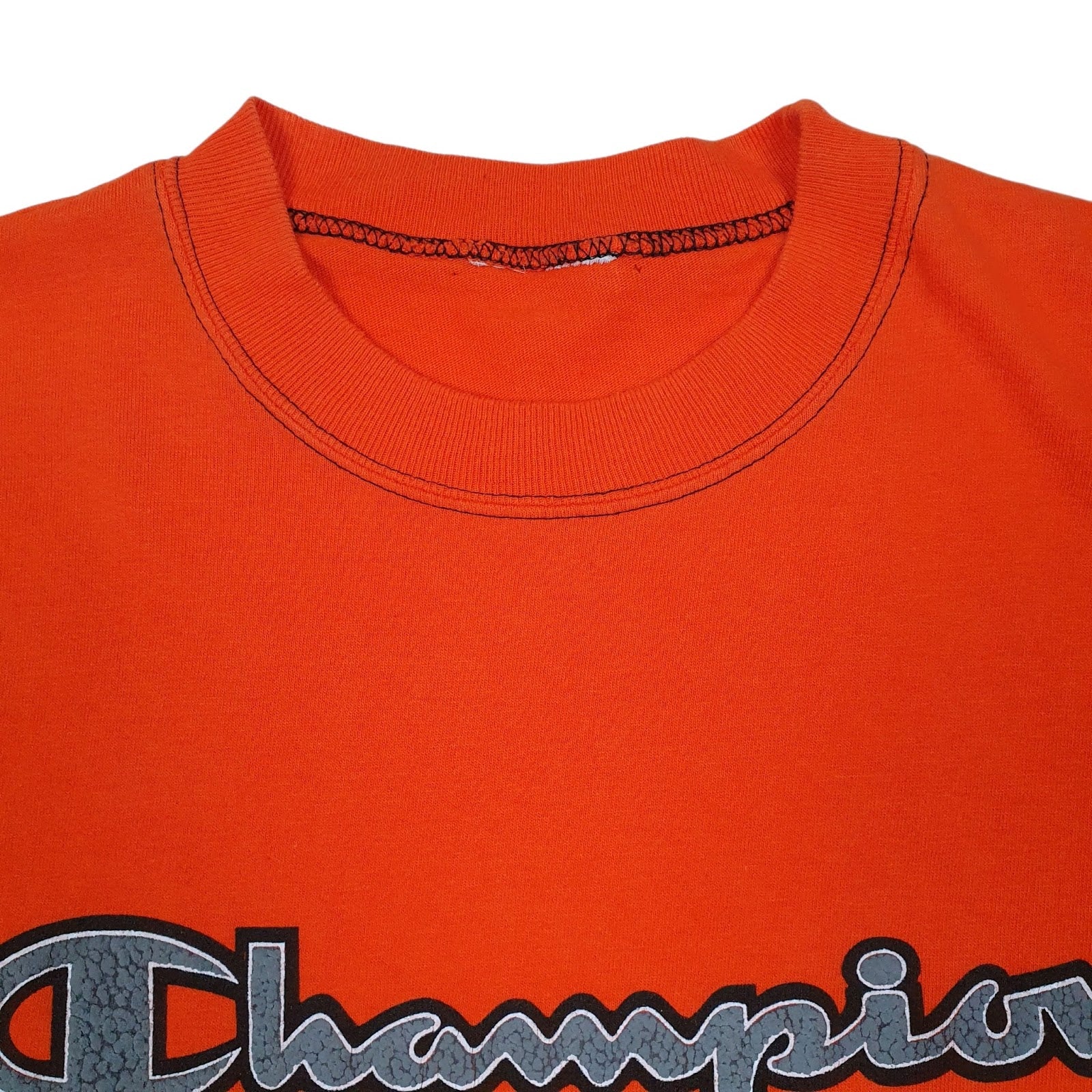 Mens Orange Champion   T Shirt