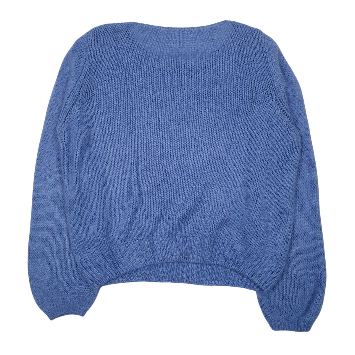 Womens Blue Unbranded Knit Crewneck Jumper
