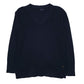 Womens Navy Tommy Hilfiger  V Neck Jumper