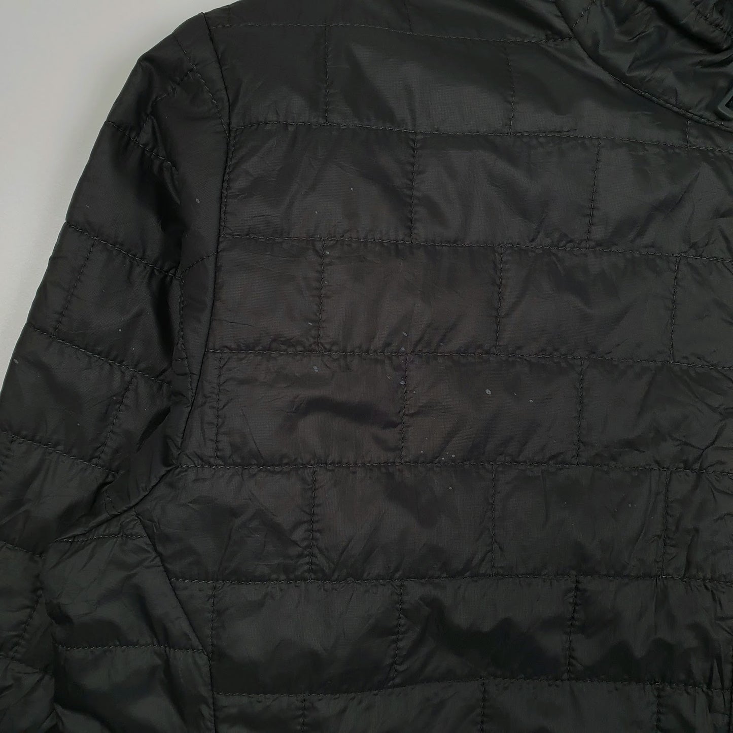 Mens Grey Patagonia Nano Puff Crewneck Coat