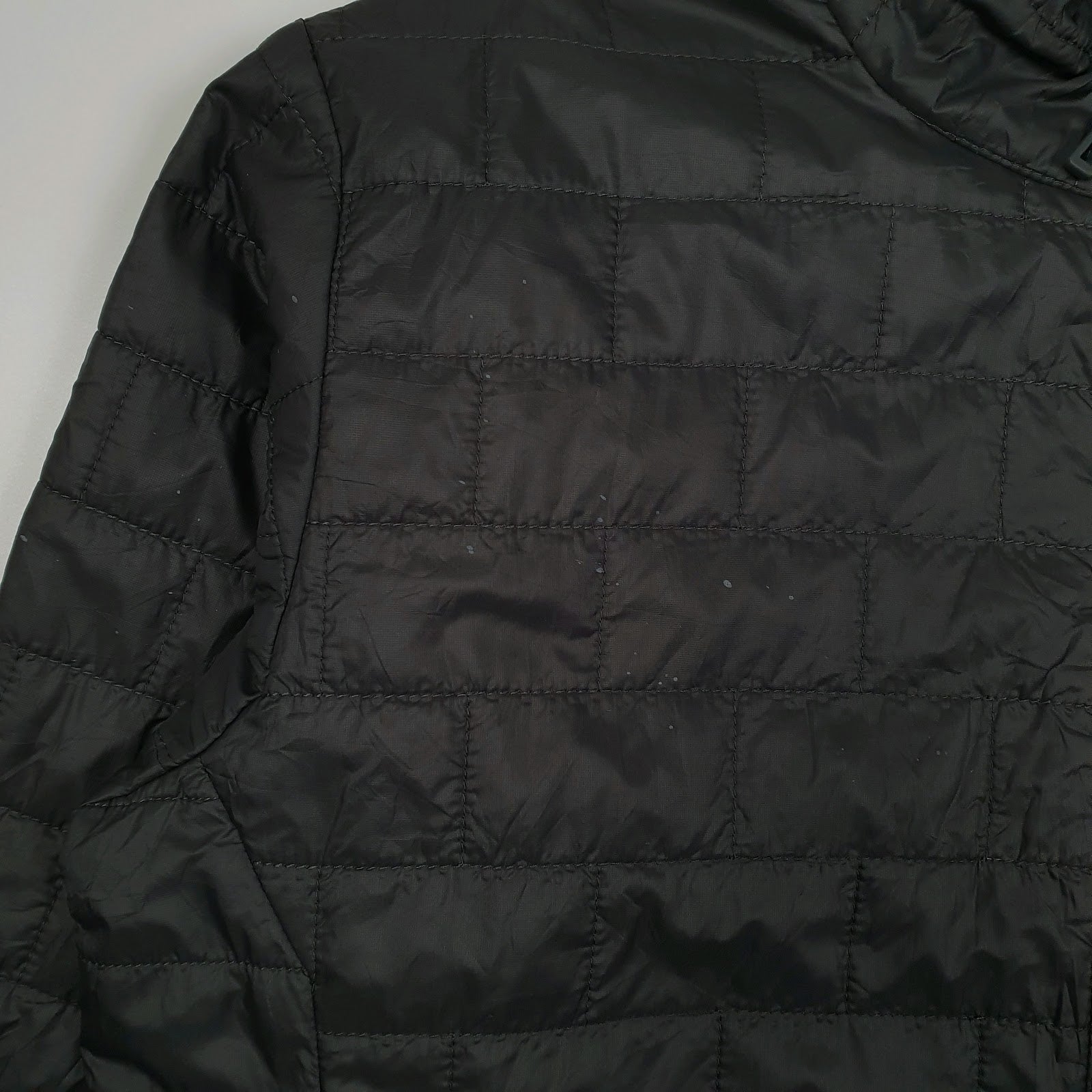Mens Grey Patagonia Nano Puff Crewneck Coat