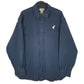 Mens Navy L.L.Bean Chamois Long Sleeve Shirt