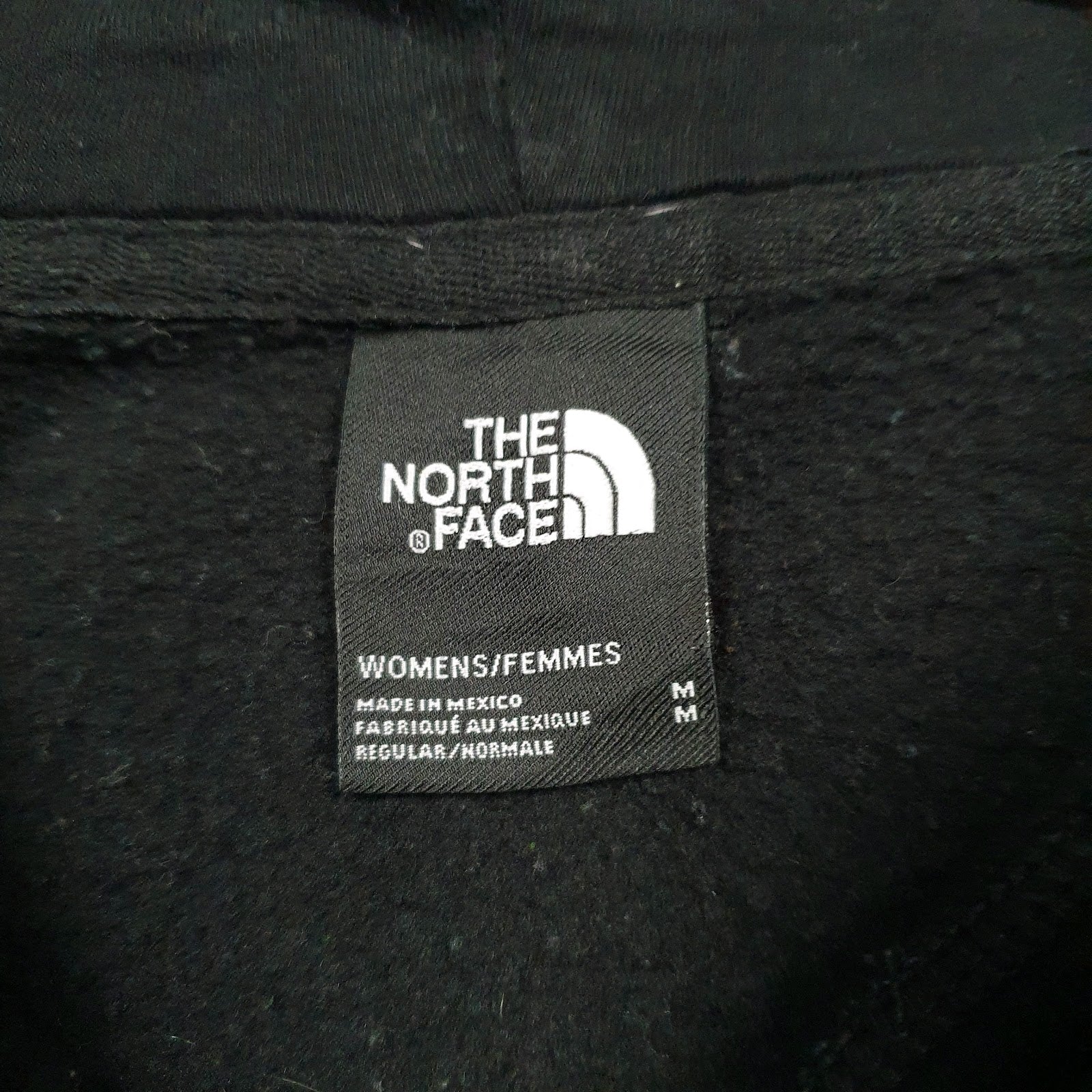 Womens Black The North Face Spellout Hoodie Jumper